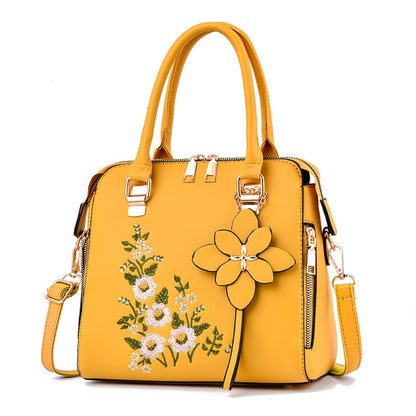Floral Embroidered Shoulder Messenger Bag – Feminine & Fun