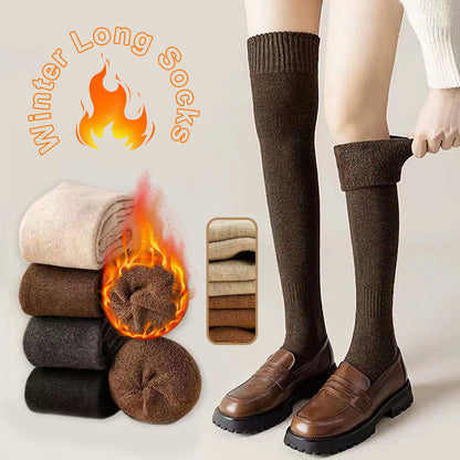 Over-the-Knee Thick Terry Socks – Cozy Winter Essentials