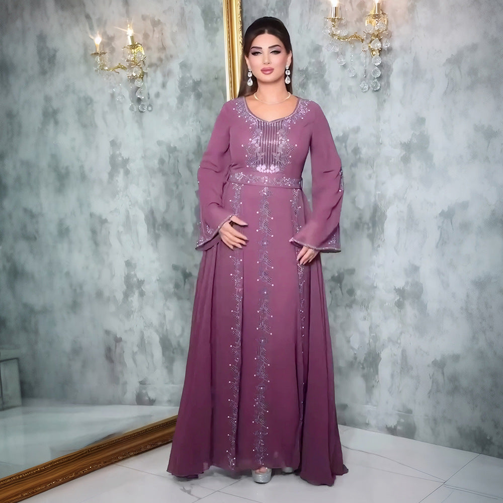 Modest Heavy-Industry Style Dress – Elegant Coverage, Unique Design