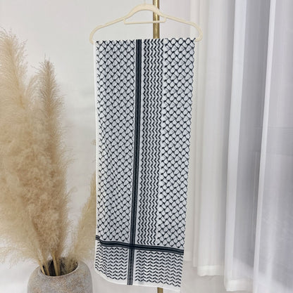 Printed Chiffon Turkish Turban Headscarf – Elegant Wrap