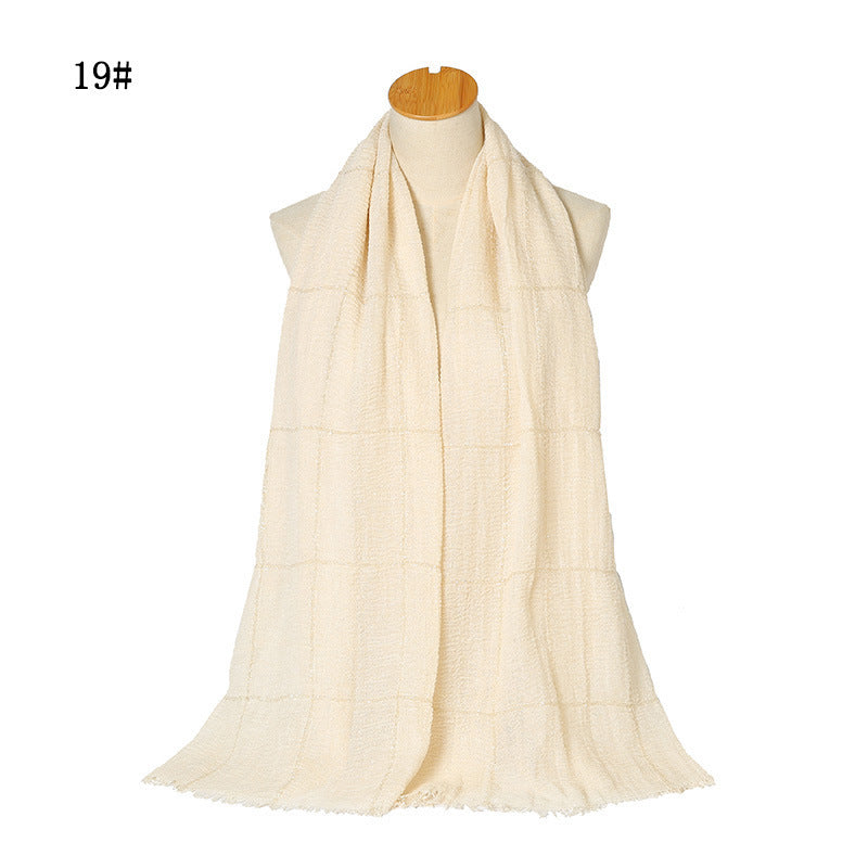 Sparkle Crinkle Cotton Turban Hijab – Sequins & Lace