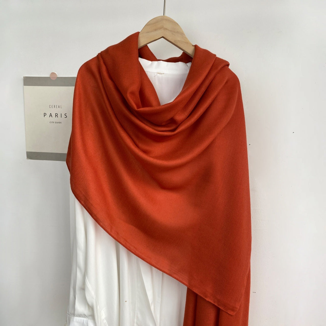 Monochrome Long Scarf – Warm Casual Shawl Wrap