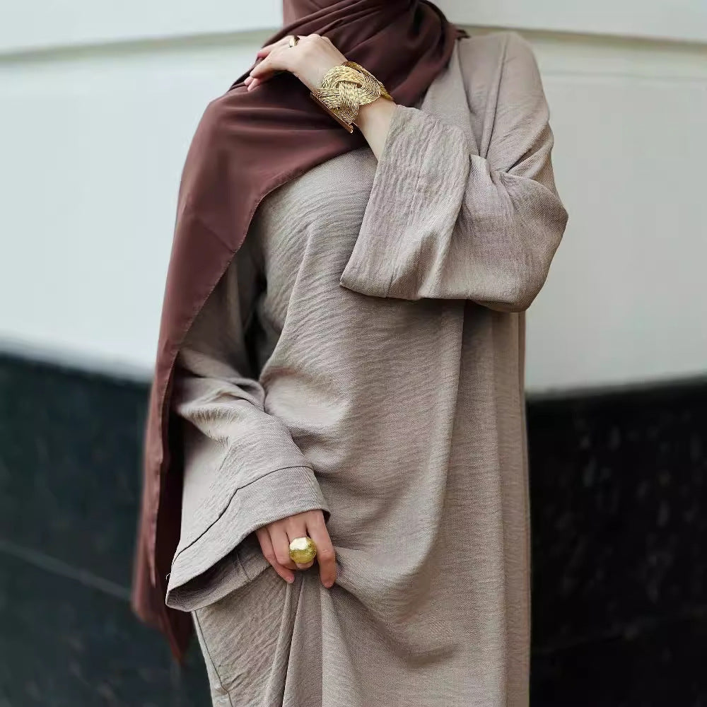 Warm Fall-Winter Modest Dress – Dubai/Turkey Style Elegance