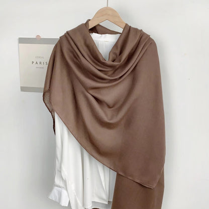 Monochrome Long Scarf – Warm Casual Shawl Wrap