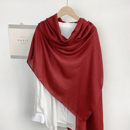 Monochrome Long Scarf – Warm Casual Shawl Wrap