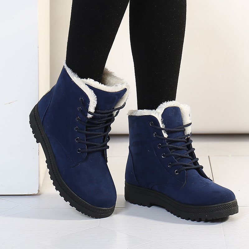 Plush-Lined Winter Snow Boots — Cozy Style for Chilly Days