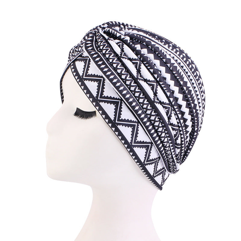 Cross-Front Hijab Turban Hat – Chic Modest Wrap