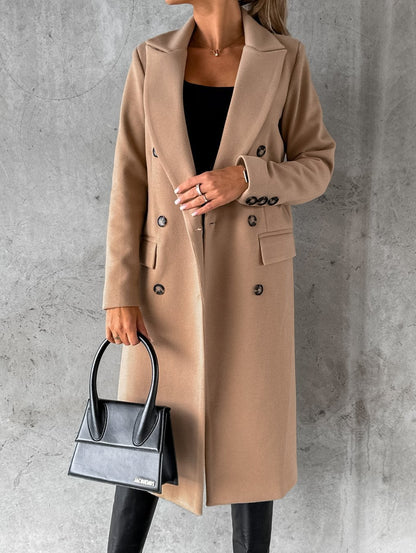 Fashion Casual Woolen Coat – Chic Modest Outerwear