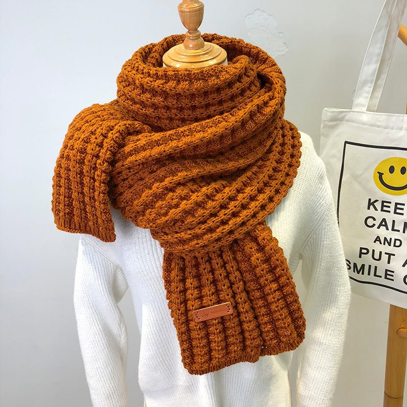 Thick Woolen Scarf – Simple Warm Winter Wrap