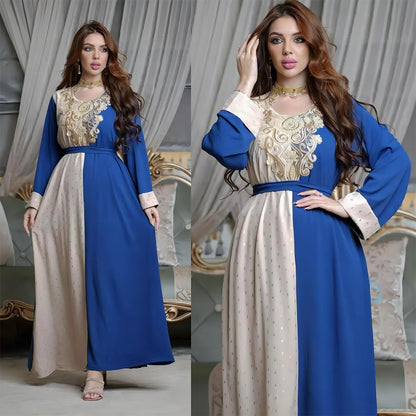 Flowing Tunic Robe Dress with Embroidery – Modesty Meets Style