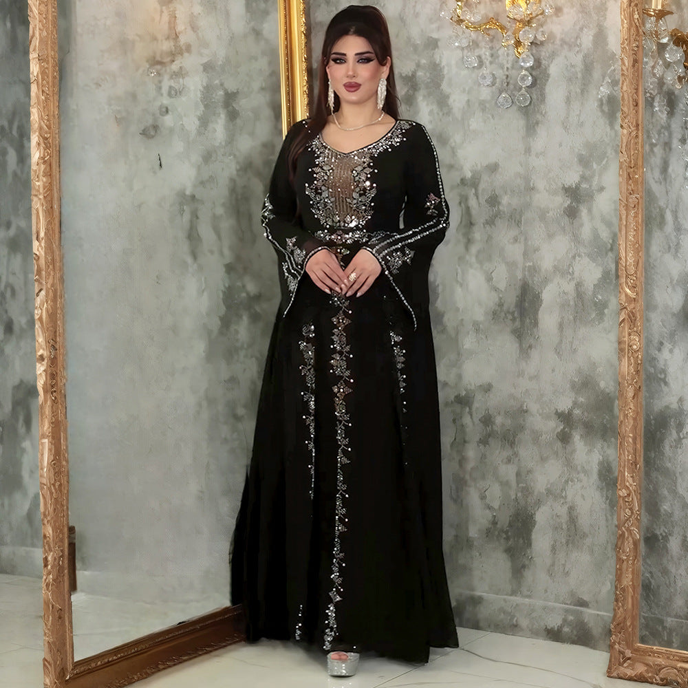 Modest Heavy-Industry Style Dress – Elegant Coverage, Unique Design