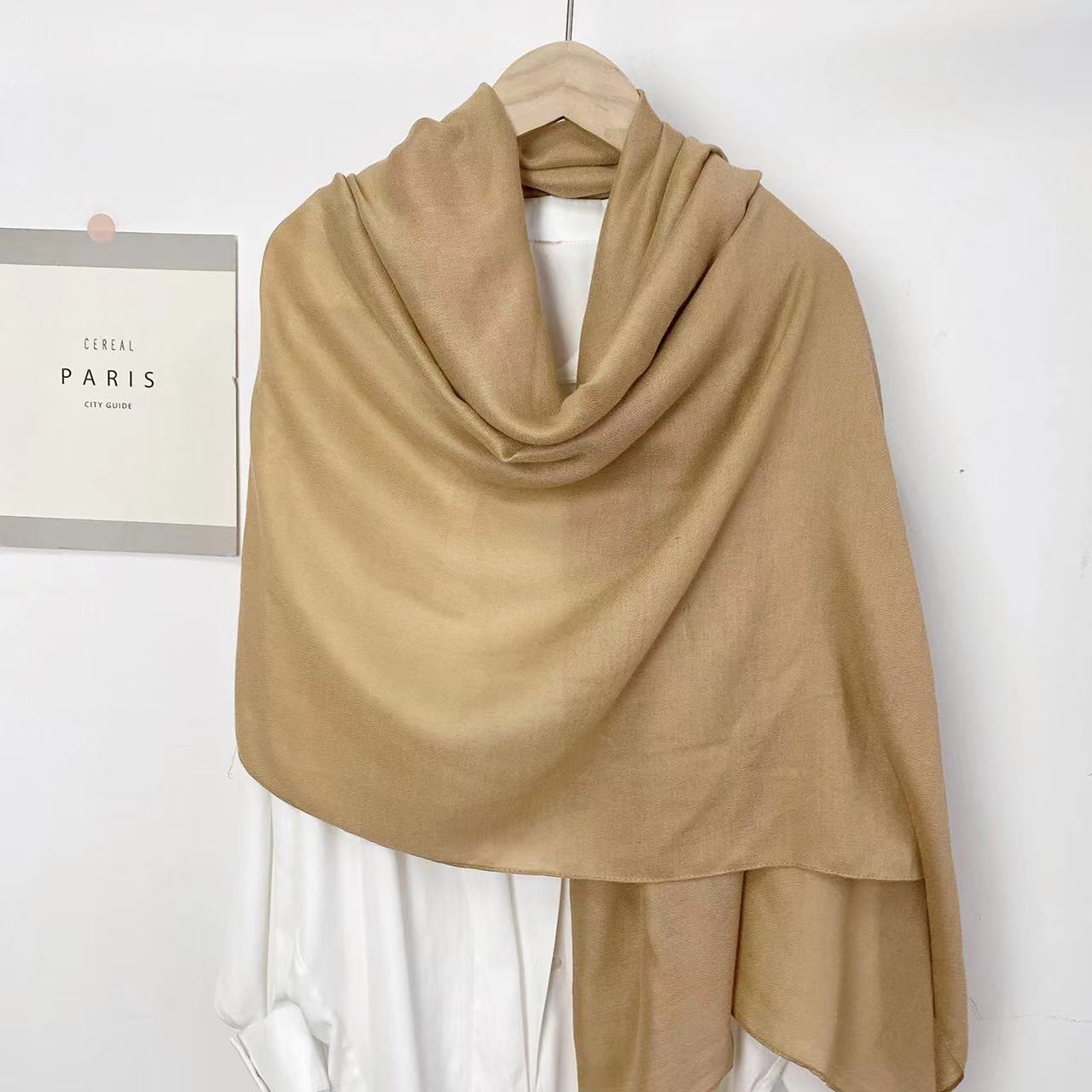 Monochrome Long Scarf – Warm Casual Shawl Wrap