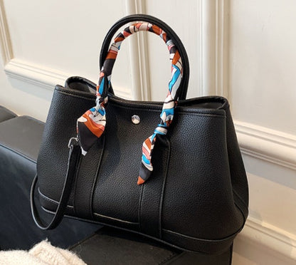 Floral Wild Garden Scarf Tote – Shoulder & Crossbody Chic