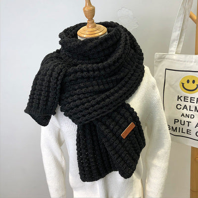 Thick Woolen Scarf – Simple Warm Winter Wrap