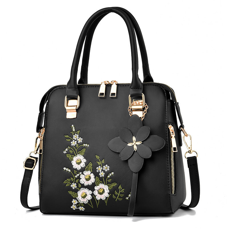 Floral Embroidered Shoulder Messenger Bag – Feminine & Fun
