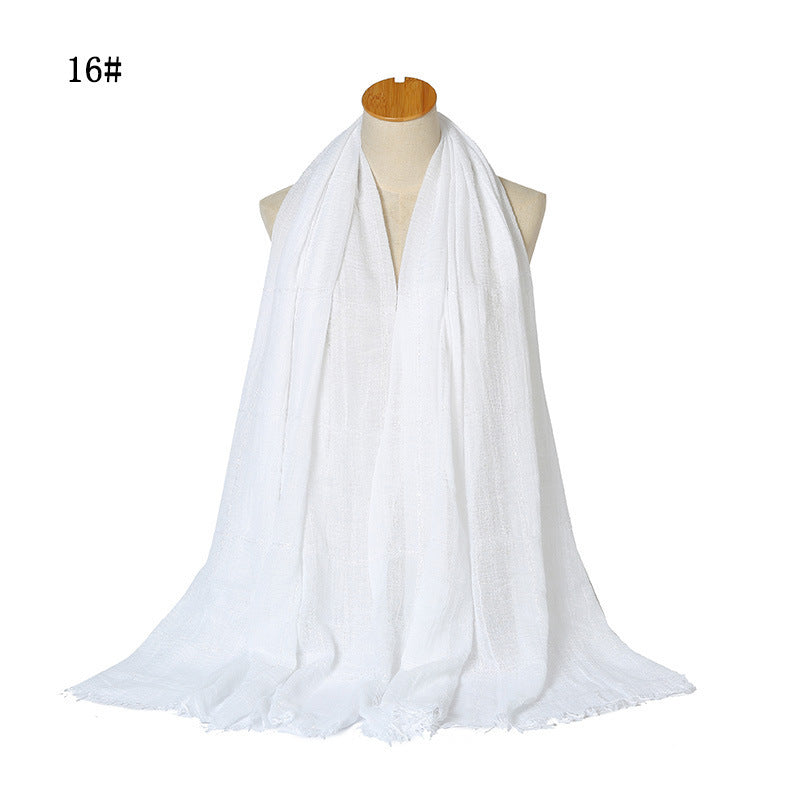 Sparkle Crinkle Cotton Turban Hijab – Sequins & Lace