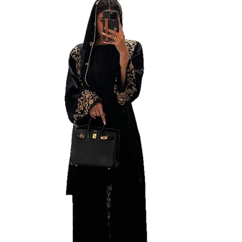 Chic Muslim Long Sleeve Dress – Graceful Everyday Elegance