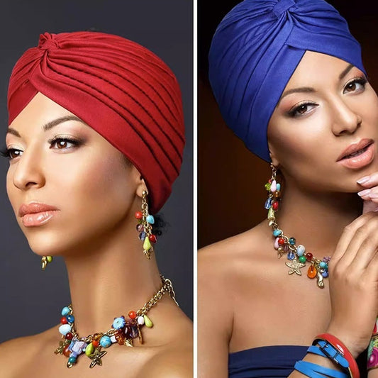 Women’s Turban Headscarf Cap – Watermelon Colour Ethnic Style