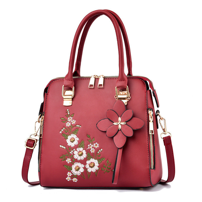 Floral Embroidered Shoulder Messenger Bag – Feminine & Fun
