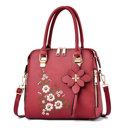 Floral Embroidered Shoulder Messenger Bag – Feminine & Fun