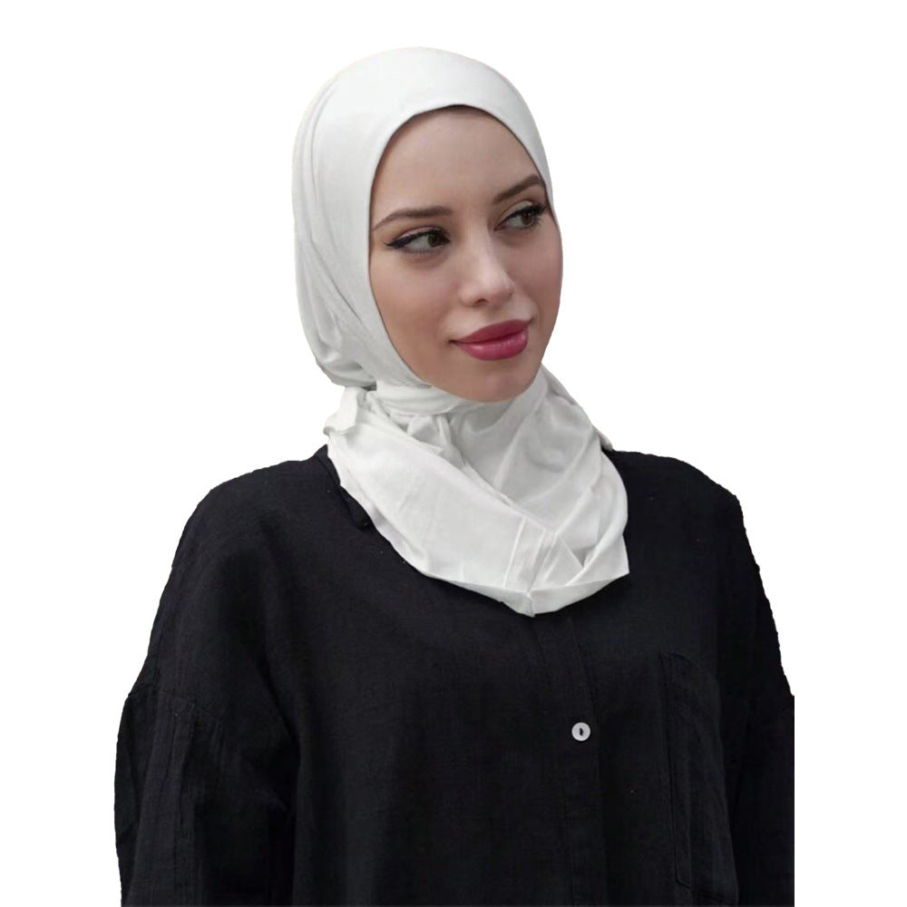 Convenient Strap Headscarf & Scarf Suit – Solid Colour