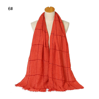 Sparkle Crinkle Cotton Turban Hijab – Sequins & Lace