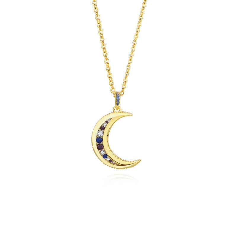 Moon-Pendant 925 Sterling Silver Necklace – Timeless Modest Jewelry