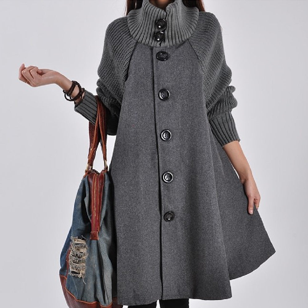 Women’s Fashion Mid-Length Trench Coat – Elegant Layer