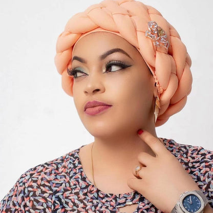 Woven African Style Hat & Accessory Toque – Colourful Modest Wrap